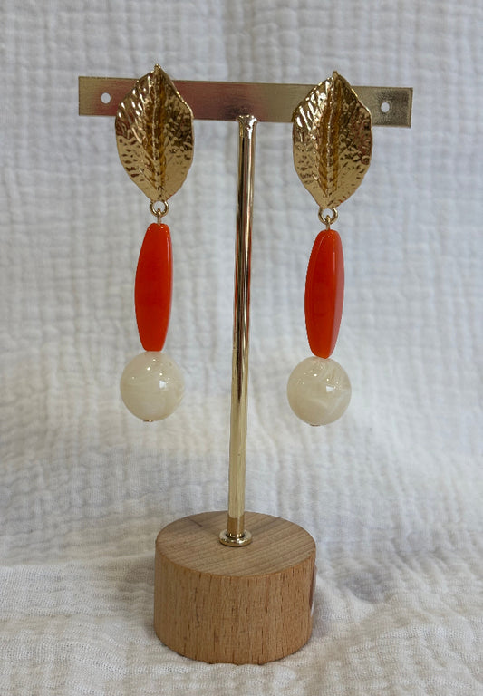 Pendiente Giralda naranja