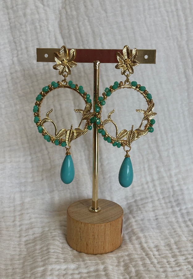 Pendiente María agua marina