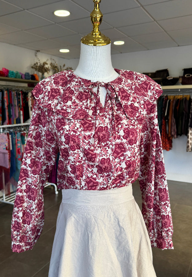 Blusa María Fondo Beige