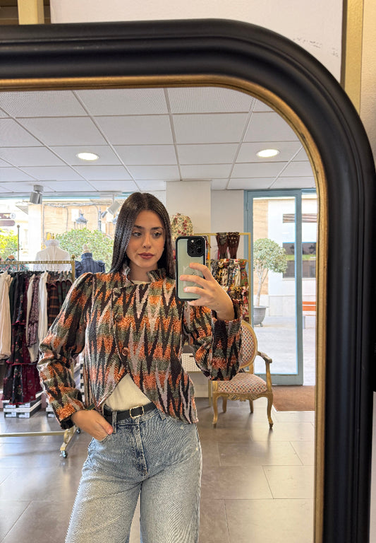 Chaqueta Valeria tono marron