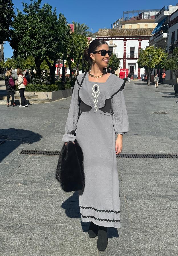 Vestido Ana gris