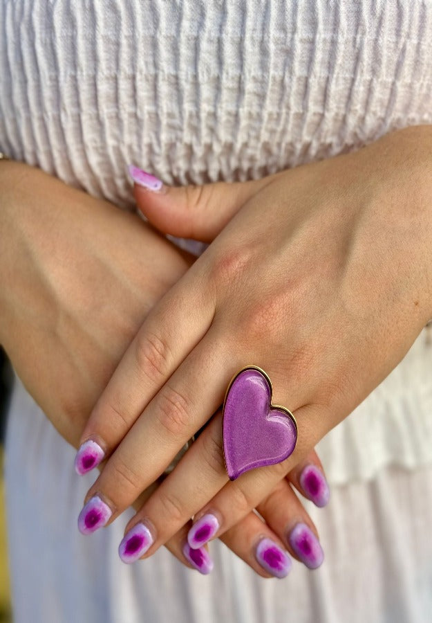 Anillo love morado