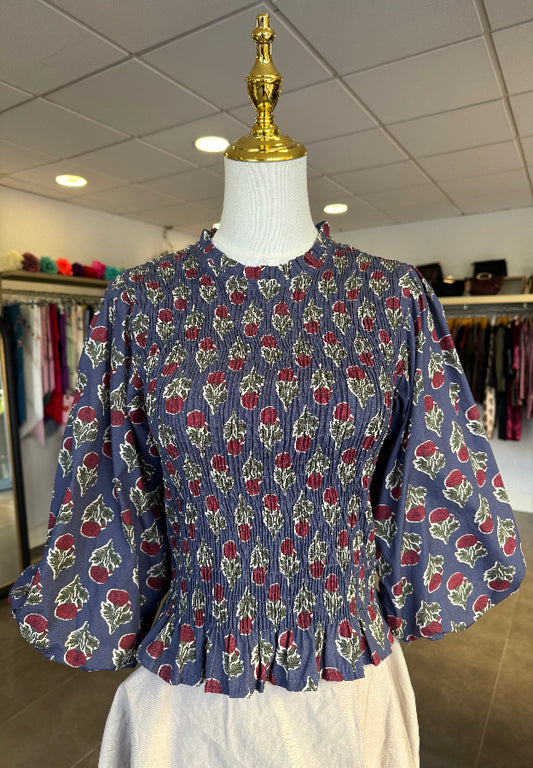 Blusa Clavel Azul