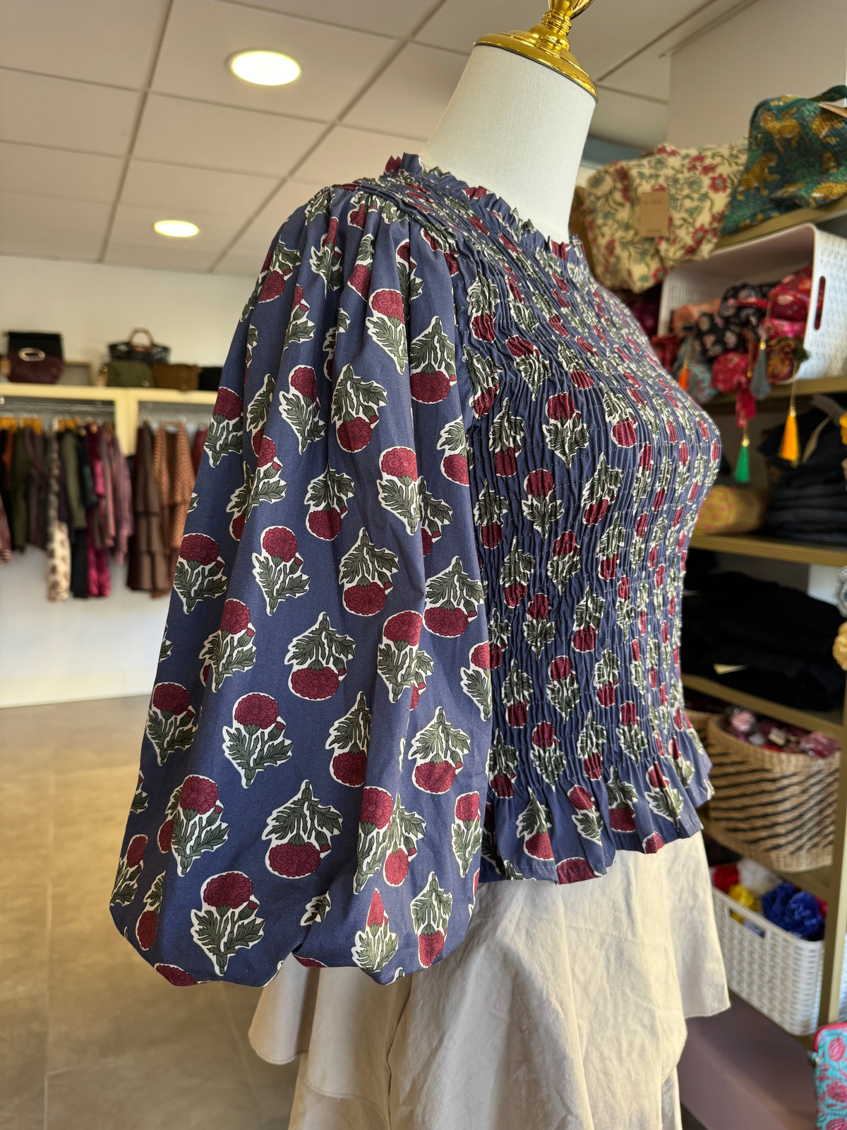 Blusa Clavel Azul