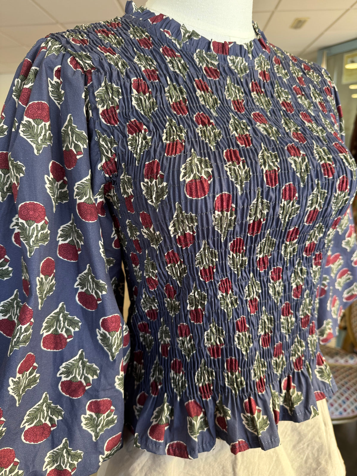 Blusa Clavel Azul