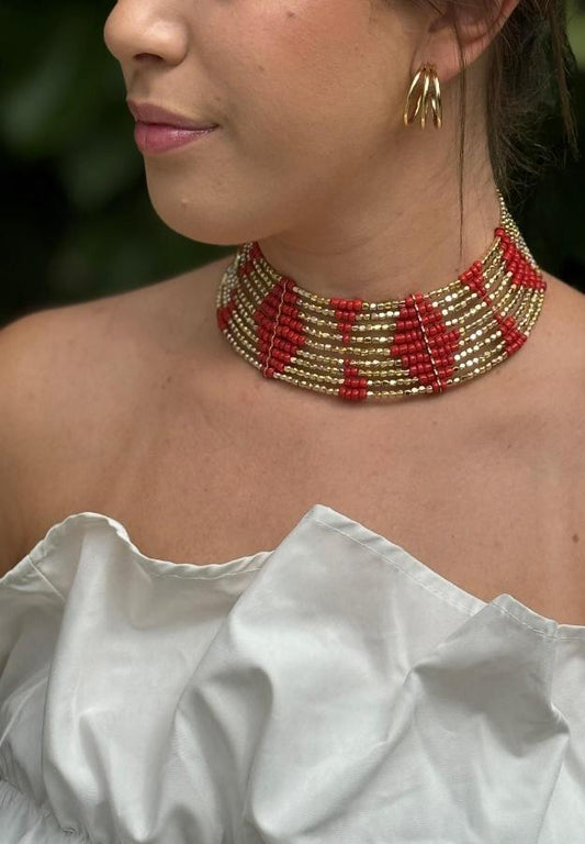 Choker rojo